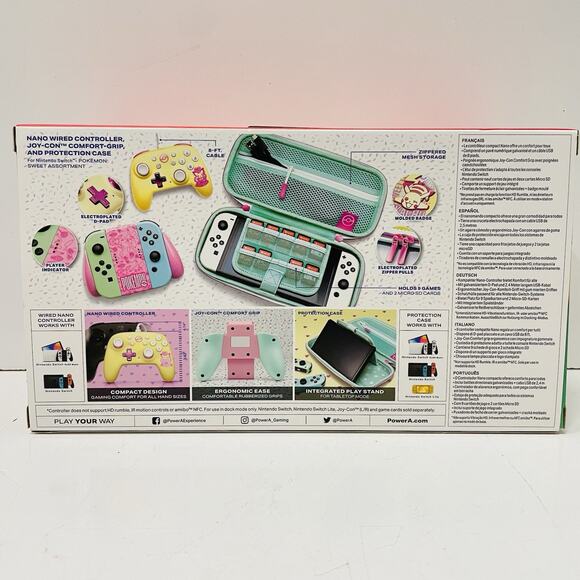 PowerA Nintendo Switch Controller Case & Comfort Grips Pokemon Sweet Friends NEW - Picture 4 of 4